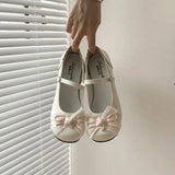 KYLETHOMASW  -  Sweet Lolita Butterfly-knot Women Mary Jane Shoes Concise Mid Heel Patent Leather Dress Shoes Cosplay Party Daily Wear Pumps
