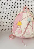 KYLETHOMASW  -  High Capacity Schoolmochila Travel Bag Contrast All Match Backpack Star Zipper Sac Femme Preppy Style Drawstring Bags for Woman