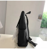 KYLETHOMASW  -  Large Capacity Ita Mochila Transparent Mochilas Preppy Style Mujer School Bag Student Backpack Heart Backpacks