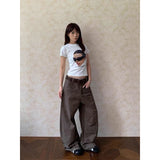 KYLETHOMASW  -   Women's Baggy Jean Grunge American Retro High Street Y2k Japanese 2000s Wide Fit Denim Pants Cowboy Long Trousers Tide