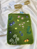 KYLETHOMASW  -  Lamb Velvet  Embroidered Sac Femme Daily Use Hand Bags for Woman Cartoon Cute Bolsos Mujer Hot Sale Popular Bag Bolsas Bolsa