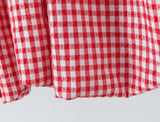 KYLETHOMASW  -  Women O Neck Short Sleeve A-line Slim Plaid Mini Dresses Casual Holiday Summer Dress 2025 Robe