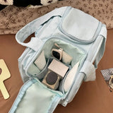 KYLETHOMASW  -  Ins Multi-pouch Travel Cosmetic Bag Nylon Multifunction Makeup Pouch Bag Puffy Toiletries Organizer Travel Wash Bag Travel