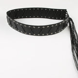 KYLETHOMASW  -  Western style retro personalized tassel strap with corns belt, niche and versatile, fashionable waist cinching and slimming belt