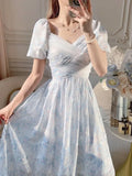 KYLETHOMASW  -  2025 Summer New Palace French Romantic Elegance First Love Fairy Dresses Goddess Gentle Princess Beautiful Vestido