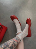 KYLETHOMASW  -  Comfortable Soft Breathable Cotton Summer Thin Split Toe Woman Mesh Socks Ice Cream Candy Color Two-Toed Japanese Tabi Sox