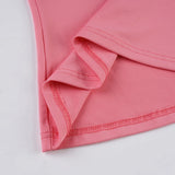 KYLETHOMASW  -  Fashion Solid Halter Beading Slim Fit Causal Women T-Shirts Chic Y2k Simple All-Match Summer New Blouses