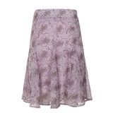 KYLETHOMASW  -  Vacation Boho Floral Print Mesh Skirt Elegant Women Vintage Lace-up Low Waist A-line Midi Skirt Beach Date Outfit Autumn