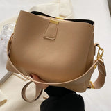 KYLETHOMASW  -  Women Luxury Shoulder Bag Large Capacity Daily Tote Handbag Adjustable Strap Bucket Crossbody Bag Ladies Outdoor Bag