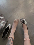 KYLETHOMASW  -  Comfortable Soft Breathable Cotton Summer Thin Split Toe Woman Mesh Socks Ice Cream Candy Color Two-Toed Japanese Tabi Sox