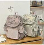KYLETHOMASW  -  Korean Women Kawaii Ears Backpack Luxury Design Y2k Chic Star Schoolbags for Students Transparent Transparent All Match Ita Bags