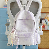 KYLETHOMASW  -  Women Star Print Backpack Polka Dot Star Charm Lightweight Student School New Trend Fashion Daypack Female Book Backpacks