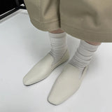 KYLETHOMASW  -  Loafers Women's 2025 Comfortable Commuter Shoes Casual Flats Walking  Fashion Schoenen Dames Sliders Square Head Flat Sho