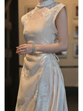 KYLETHOMASW  -  New Chinese Style 2 Piece Set Women's Spring Summer Zen Outfit Minimalist Design Elegant Top Skirt