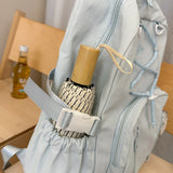 KYLETHOMASW  -  Women's Large Capacity Drawstring Backpack Female Fresh Aesthetic Daily School Book Bag New Fashion Trend Back Pack