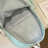KYLETHOMASW  -  Women's Nylon Lace Bow Backpack Sweet Fresh Aesthetic Daily School Casual Book Bags New Fashion Student Back Packs
