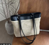 KYLETHOMASW  -  Summer New Fashionable Straw Commuter Tote Bag for Women Retro Single Shoulder Underarm Bags