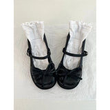 KYLETHOMASW  -  White round Head Bowknot Slip-On High Heel Mary Jane Shoes Women's New Style Heightening Versatile Fashion Single Shoes
