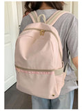 KYLETHOMASW  -  High-capacity Women Students Simple Backpack Preppy Y2k Aesthetic Casual Travel Backpacks All Match Fashion Kawaii Schoolbags