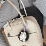 KYLETHOMASW  -  Light Gray Minimalist Handbag Women Pebbled Texture Leather Square Shoulder Bags Ladies Casual Niche Premium Boston Bag