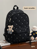 KYLETHOMASW  -  Cute College Sle Bapa Lightweight Travel Women's oulder Bag Double Layered Polyester Inner Material Zipper Closure