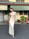 KYLETHOMASW  -  High Quality Satin Jacquard Skirt for Women 2025 Spring Summer Elegant Bodycon Long Skirt Office Wear Versatile Commuter Style