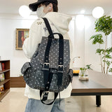 KYLETHOMASW  -  High Capacity Dot Print Mochilas Mujer Large Capacity Mochila Practical Bag Lightweight Backpack New Student Bags for Woman