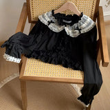 KYLETHOMASW  -  Ruffles Thin Jackets for Women Japanese Style Vintage Lolita Sunscreen Chaquetas Sweet Girls Spring Summer Elegant Veste Femme