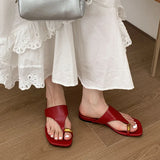 KYLETHOMASW  -  Luxury Summer Beach Female Slides Ladies Flats Slippers Shoes Fashion Metal Women Flats Slippers Shoes Sandals Flip flops