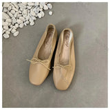 KYLETHOMASW  -  Fashion Butterfly-Knot Ladies Flat Mary Jane Women's Shoes Female Slides PU Footwear Luxury Ballet Flats Dance Shoes For Woman