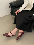 KYLETHOMASW  -  Elegant T Strap Designer Slide Slipper Women Summer Fashion Metal Decoration Office Sandal Party Backless Dress Pumps for ladies