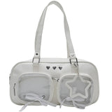 KYLETHOMASW  -  Harajuku New Niche Design Women's Bow Cute Ita Bag Jk Uniform Ulzzang Shoulder Bag for Girls Y2K Cartoon Handle Bag