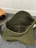 KYLETHOMASW  -  Multi-Pocket Canvas Shoulder Bag For Women, Retro Literary Style Cloth Bag, Trendy Unisex Simple Style Bag, School Crossbody Bag