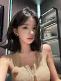 KYLETHOMASW  -  Sexy Sleeveless Sheath Knitted Dress Summer Fashion Zipper Streetwear Robe Office Lady Solid Color Midi Dresses With Belt 142A