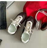 KYLETHOMASW  -  Women's Retro Design Casual Flat Casual Sports Single Shoes New Autumn Shallow Mouth Versatile Comfortable Lace Up Sneakers