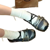 KYLETHOMASW  -  Autumn New Woman Causal Shoes Fashion Korean Style Soft Bottom Anti-slippery Versatile Princess Trend Catwalk Single Shoes