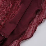 KYLETHOMASW  -  Y2k Sexy Solid Slim Square Collar Sleeveless Lace Patchwork Fashion Tanks