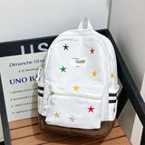 KYLETHOMASW  -  Star Embroidery Schoolmochila Lightweighte Casual Bag Student Backpack Cute Ins Sac Femme Large Capacity Bags for Woman