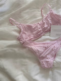 KYLETHOMASW  -  Lace Bra Set Woman Adjusted-strap Seamless Bras+Low Waist Panties Female Casual Simple Solid High Elasticity Lingerie Sets