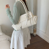 KYLETHOMASW  -  Women's PU Leather Rivet Star Handbag Sweet Cool Niche Aesthetic Daily Street Shoulder Tote Bag New Handbags and Purses