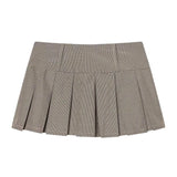 KYLETHOMASW  -  Ruramerican Fashion Summer High Waist A-line Skirt French Vintage Office Lady Draped Jupe Y2k Simple All Match Buttons Skirt