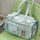 KYLETHOMASW  -  Trendy All Match Transparent Ita Bags Women Casual Travel Underarm Bag Sweet Y2k Aesthetic Shoulder Handbags Streetwear Japanese