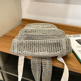 KYLETHOMASW  -  Small Mesh Backpack Bags Women Solid Color Back Packs Females Travel Simple Beach Student School Backpacks