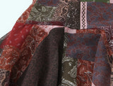 KYLETHOMASW  -  Vintage Patchwork Print Holiday Summer Sling Mini Dress Women Sexy V Neck A-line Holiday Sundress Female Vestidos