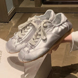KYLETHOMASW  -  New Womens Shoes Sweet Retro Lace Casual Shoes for Woman Exquisite Round Head Sneakers Fashion Designer Shoes Zapatos Mujer
