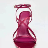 KYLETHOMASW  -  Summer 2025 new style single-strap elegant women's shoes - delicate strap combination high-heeled sandals