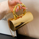KYLETHOMASW  -  Women Handbag Bag Metal Handles Wallet Shoulder Bag Large Capacity Party Clutches Vintage Style Everyday Shoulder Bag Daily Bag