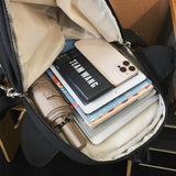 KYLETHOMASW  -  Waterproof Trendy Shark Backpack Large Capacity Casual Travel Laptop Bag Nylon ins College Students Schoolbag Outdoor