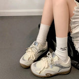 KYLETHOMASW  -  Women's Running Shoes 2025 New Mesh Breathable Casual Sneakers Lace Up Anti-Slip Retro Sports Shoes Versatile Low Top Sneakers