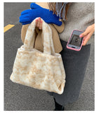KYLETHOMASW  -  Casual Simple Fluffy Women's Handbags High-capacity Streetwear Shopping Underarm Bag Casual Travel Shoulder Bags Y2k Aesthetic